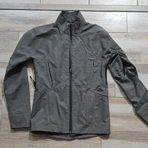 Aether Womens Size 0 Gray Full Zip Rain Jacket.
